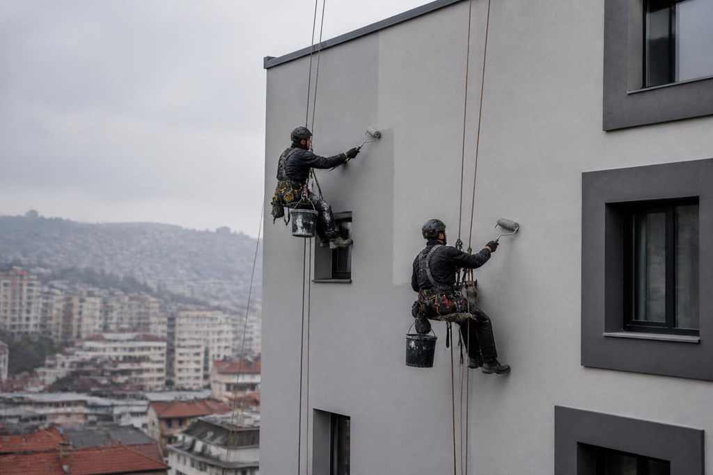 Foto 1 Renueva tu fachada sin andamios: revestimiento de fachadas con acceso por cuerda en Ourense